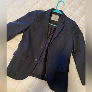 Zara Boys textured navy blazer